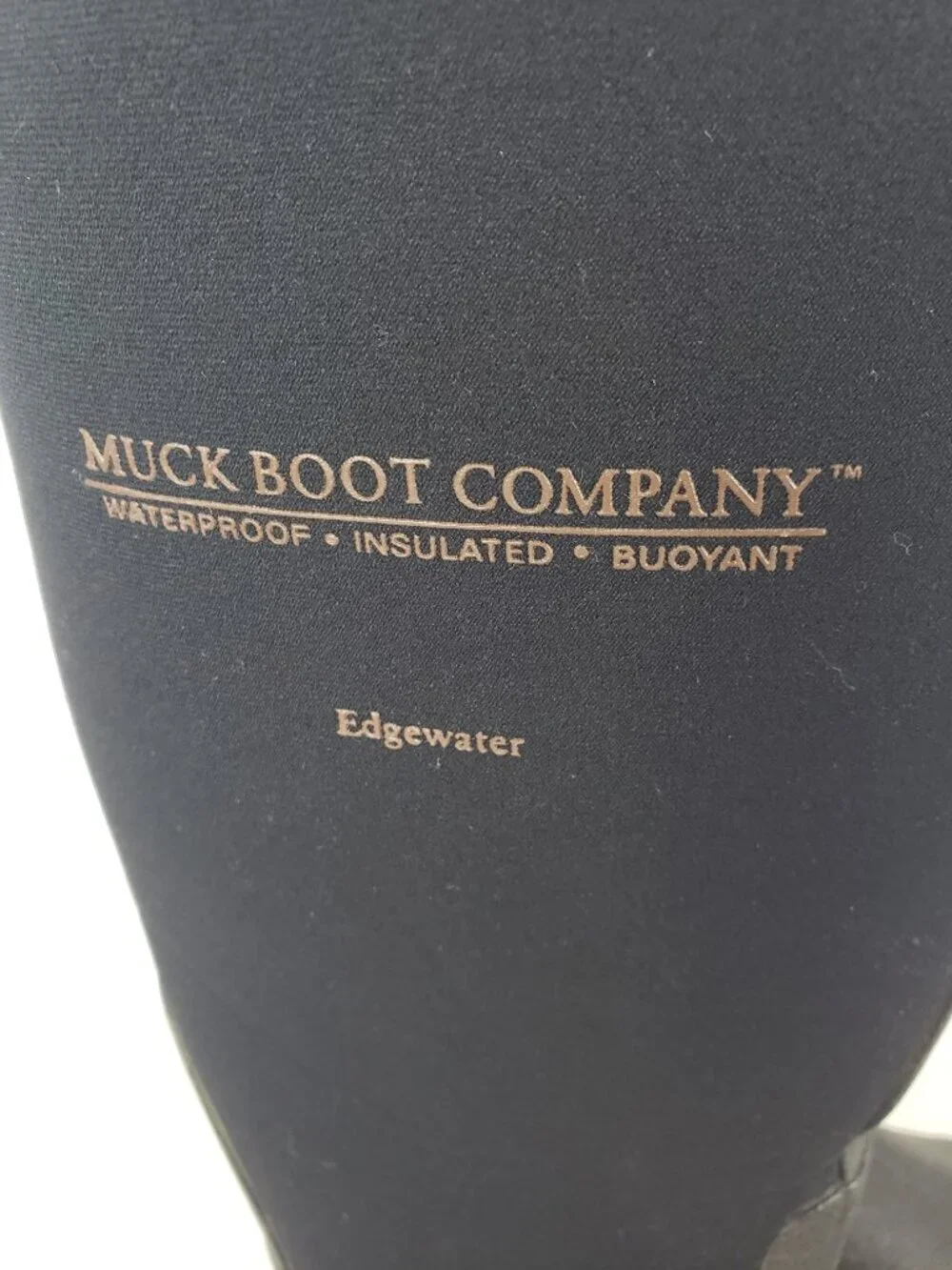 Muck Boot Company Edgewater Tall Boots Black Utility Unisex Womens 5/5.5